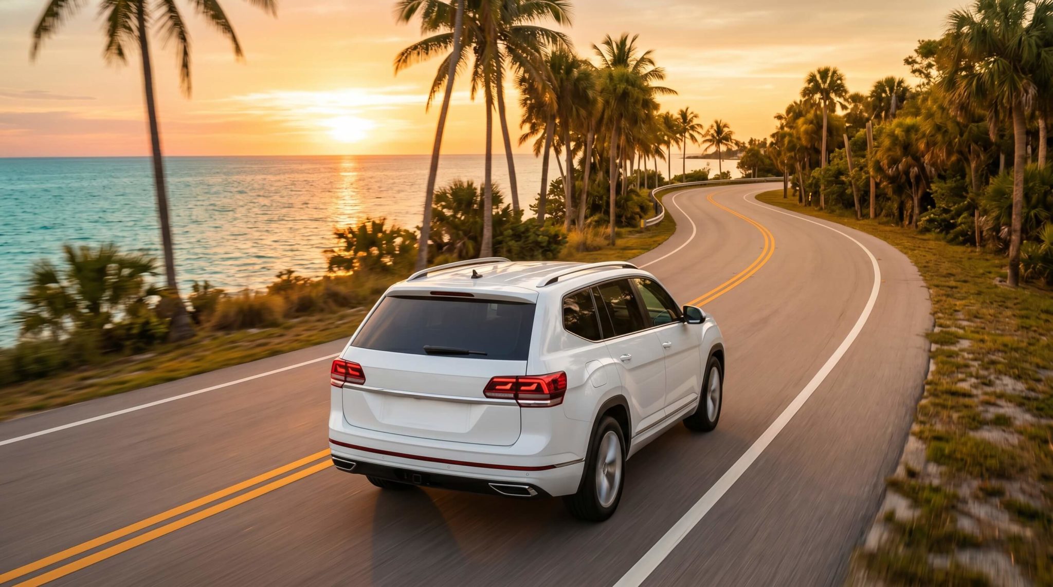 Used SUV driving along the Emerald Coast in Fort Walton Beach, Florida